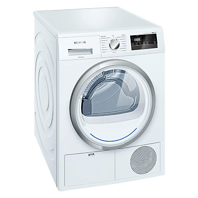 Siemens WT45H200GB Freestanding Heat Pump Condenser Tumble Dryer, 8kg Load, A++ Energy Rating, White Siemens WT45H200GB Freestanding Heat Pump Condenser Tumble Dryer, 8kg Load, A++ Energy Rating, White